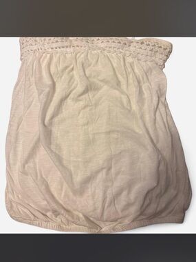 Old Navy Cream Crochet-Trim Bubble top